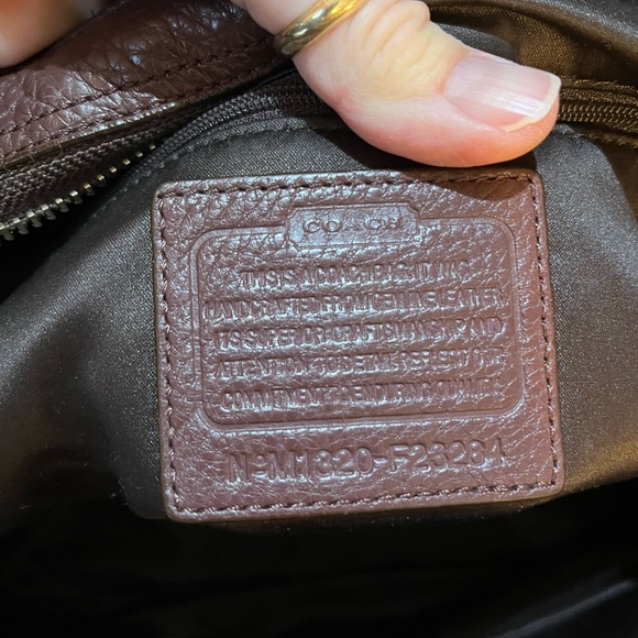 Coach Leather Carrie Tote Bag - Picture 12 of 16